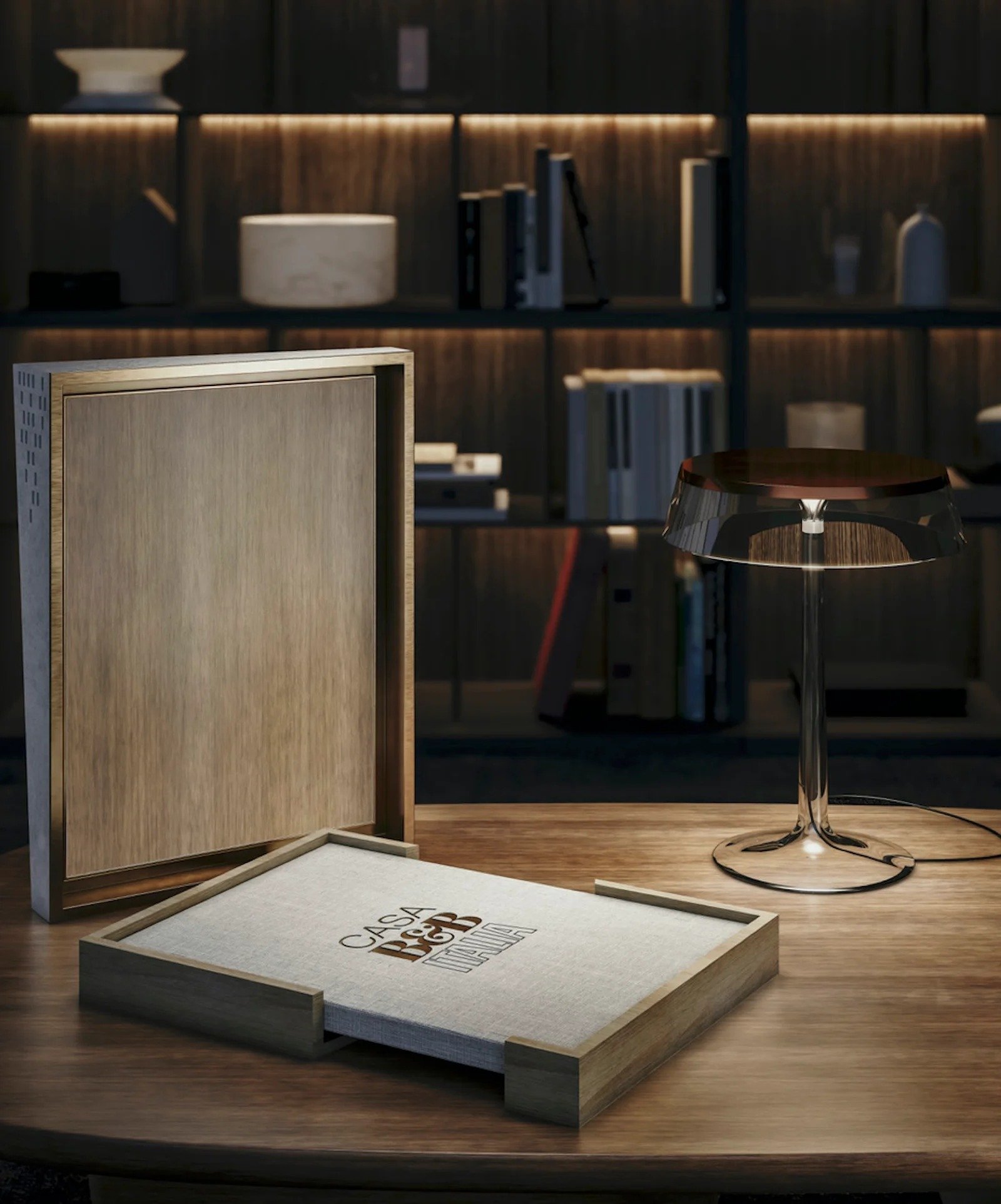 Casa B&B Italia coffee table book, open