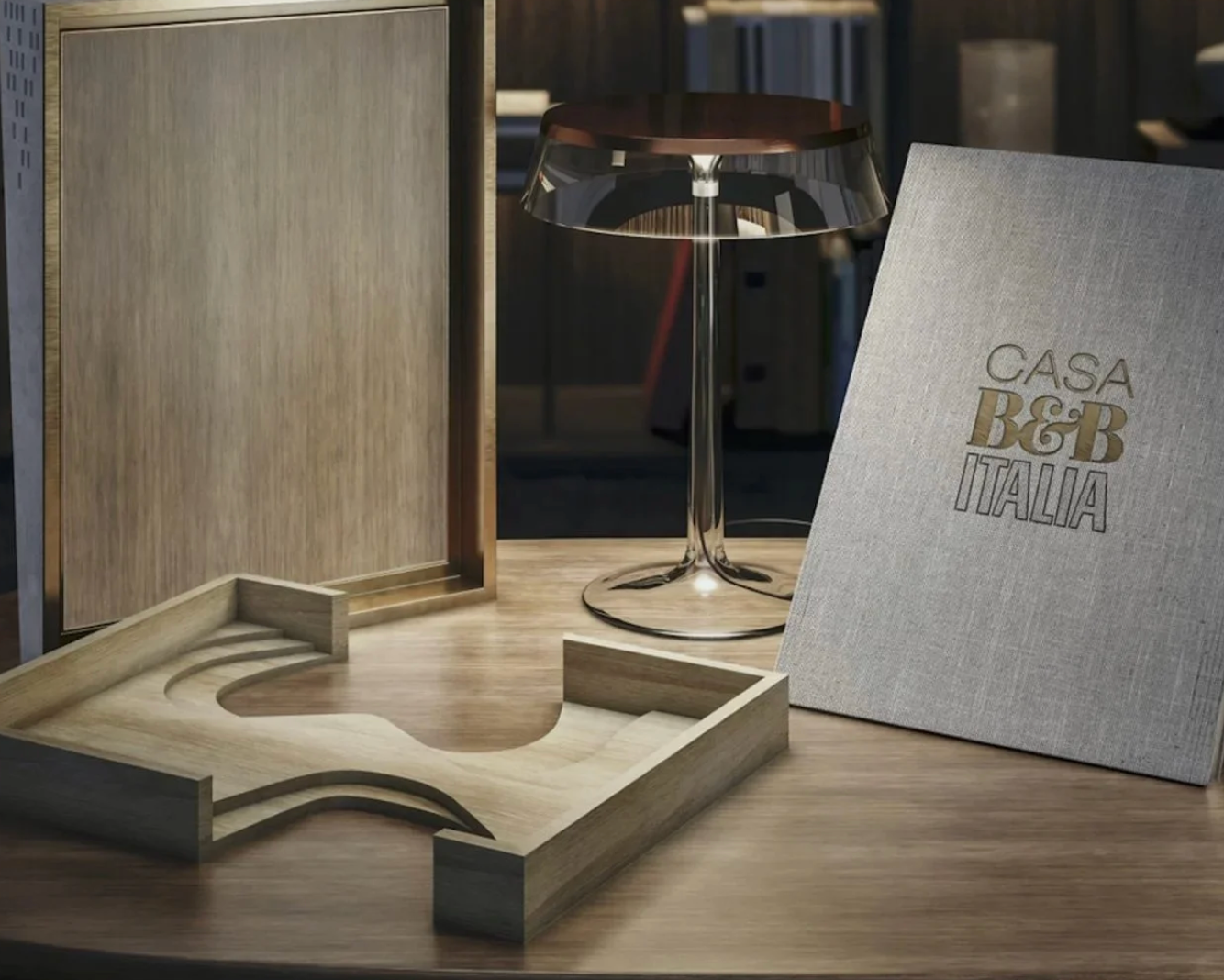 Casa B&B Italia coffee table book styled display