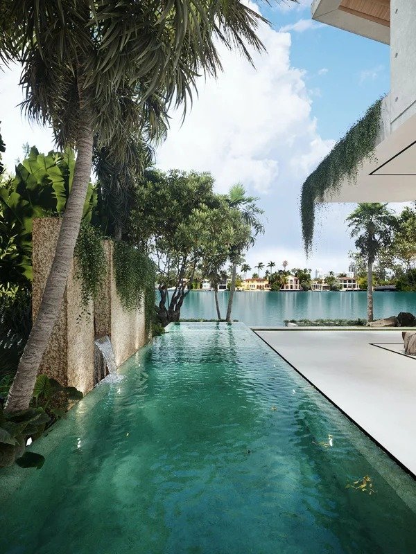Views across the residence and bay