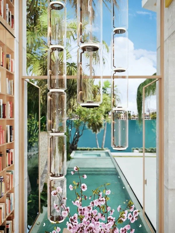 Front facade volumes creating privacy